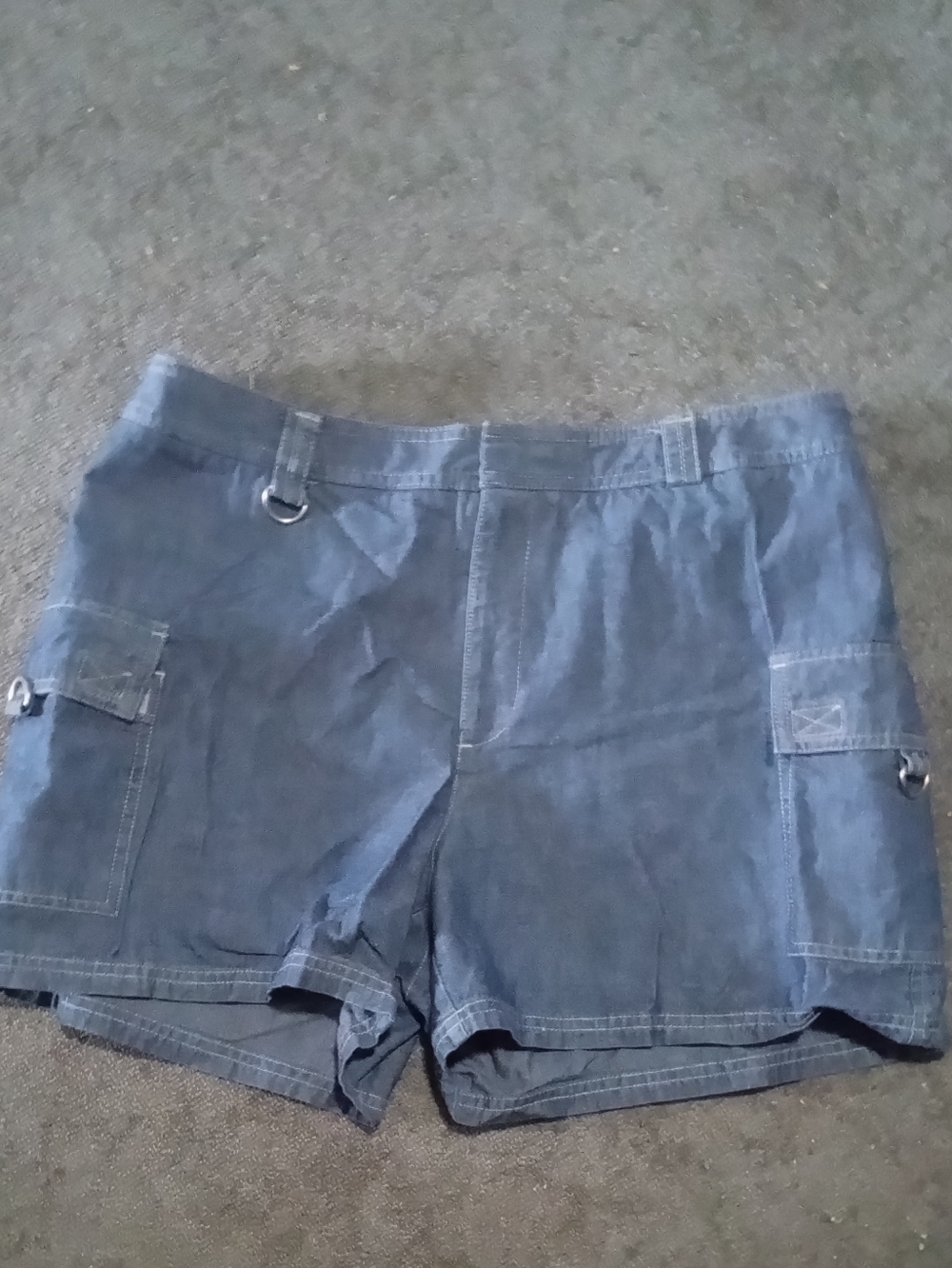 Dockers Women's Dark Blue Cargo Shorts with D-Ring Accents